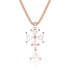 limited edition trillion diamond cross pendant necklace in 18K rose gold <span class='visuallyhidden'>Text, phone 323-404-2959 for shopping assistance.</span>